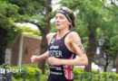 World Championship Triathlon Series: Georgia Taylor-Brown finishes runner-up to Cassandre Beaugrand to
