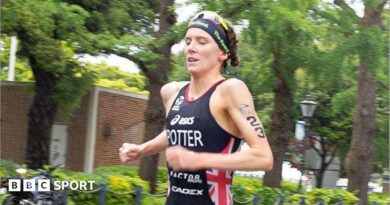 World Championship Triathlon Series: Georgia Taylor-Brown finishes runner-up to Cassandre Beaugrand to