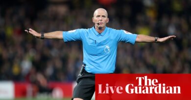 Former referees’ boss says Dean ‘in fantasy land’; Spurs axe Richarlison; Liverpool head to Ipswich: football – live | Soccer