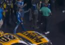 After being wrecked battling for 2nd, Ryan Blaney confronts Carson Hocevar – punches begin flying.