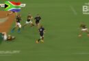 Kurt-Lee Arendse’s pursue South Africa vs the New Zealand All Blacks in Baltimore