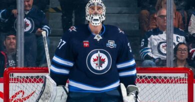 Jets droop Hellebuyck for failing to report back to camp