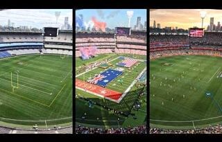 AFL → NFL → AFL (MCG timelapse)