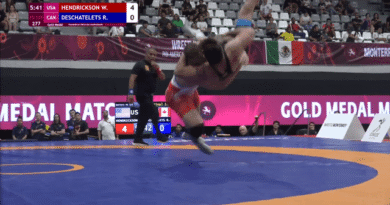 Wyatt Hendrickson (U.S.A.) pins Richard Deschatelets (CAN) in 24 Seconds to win Gold at the Pan-American Championships