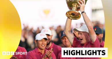Highlights – Golf – US retain the Presidents Cup with remaining day comeback