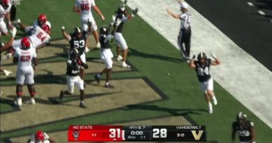 While making an attempt to expire the clock, NC State fumbles it away, Vanderbilt falls on it and wins the sport
