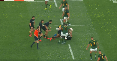 Determined All Black protection stops Springbok Counterattack on the road