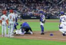 Mets’ Jared Young carted off subject after collision with teammate