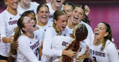 Texas State volleyball makes historical past, sweeps Utah State in first Pac-12 convention sport