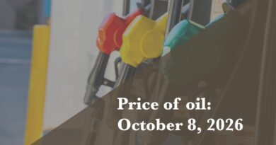 Present worth of oil as of Oct. 8, 2026