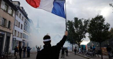 French police use tear gasoline and water cannons after some protests flip violent