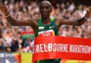 Eliud Kipchoge, 41, breaks course file at Melbourne Marathon