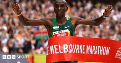 Eliud Kipchoge, 41, breaks course file at Melbourne Marathon