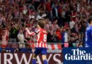 Barrios strikes after 53 seconds as Atlético pile distress on 10-man Manchester United