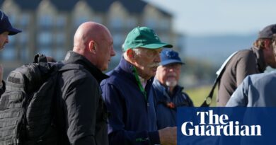 Celtic followers throw tennis balls at membership proprietor Dermot Desmond throughout golf match