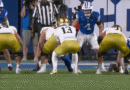 Notre Dame QB CJ Carr fumbles making an attempt to spike the soccer, a particularly uncommon blunder.