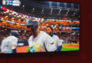 Baseball participant chokes on gum throughout celebration