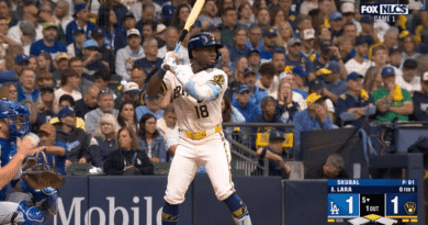 Rookie outfielder Luis Lara hits a single to deliver house Garrett Mitchell and provides the Brew Crew the Lead