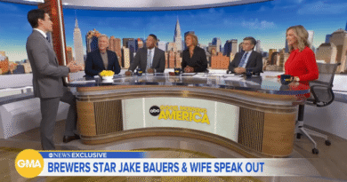 In an ABC News unique, Milwaukee Brewers playoff hero Jake Bauers and his spouse, Lauren, communicate with Will Reeve about how he revived his profession after practically strolling away from baseball.