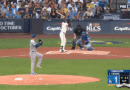 The Brewers get on board with a Brice Turang double and a William Contreras single off of Dodgers’ Ace Yoshinobu Yamamoto in Game 2