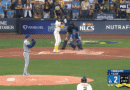 Christian Yelich, the primary ever Brewer Captain to put on a ‘C’ patch on his jersey, delivers a Go-ahead single after being out of the lineup in Game 1