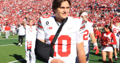 No. 4 Ohio State QB Julian Sayin probably out ‘a number of weeks’ after obvious proper arm damage in win over No. 5 Indiana