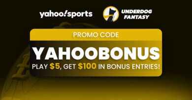 Underdog Promo Code YAHOOBONUS: Play $5 on Thursday Night Football and Get $100!