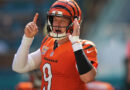 Burrow throws 4 TDs, Battle has pair of interceptions as Bengals beat Dolphins 31-24