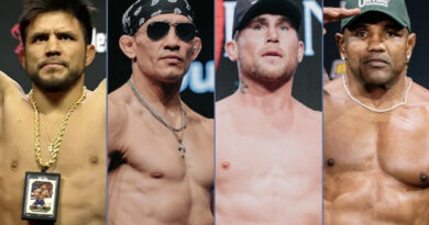 UFC veterans in fight sports activities motion Oct. 2-4