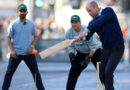 Ajinkya Rahane, Ganguly play tennis-ball cricket with Britain’s Prince WIlliam exterior Buckingham Palace